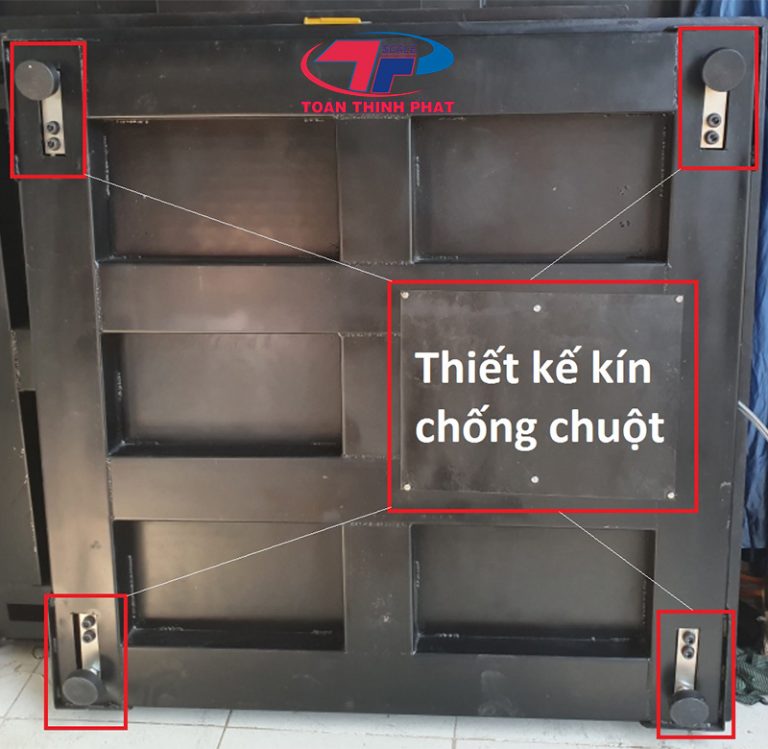 Kêt cấu khung Cân Sàn Điện Tử A12E 5 Tấn chắc chắn chịu lực tốt